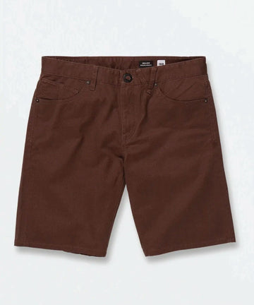 Volcom Solver Lite 5 Pocket Mens Short- Dark Brown